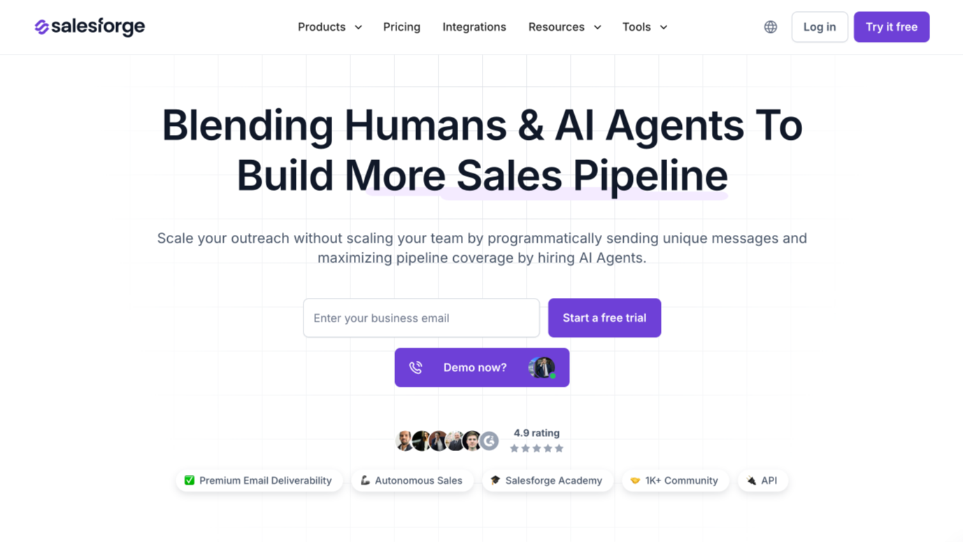 Salesforge Homepage